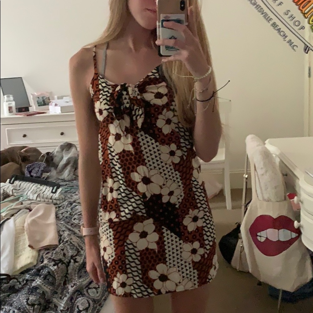 WORN ONCE, floral tighter fit dress